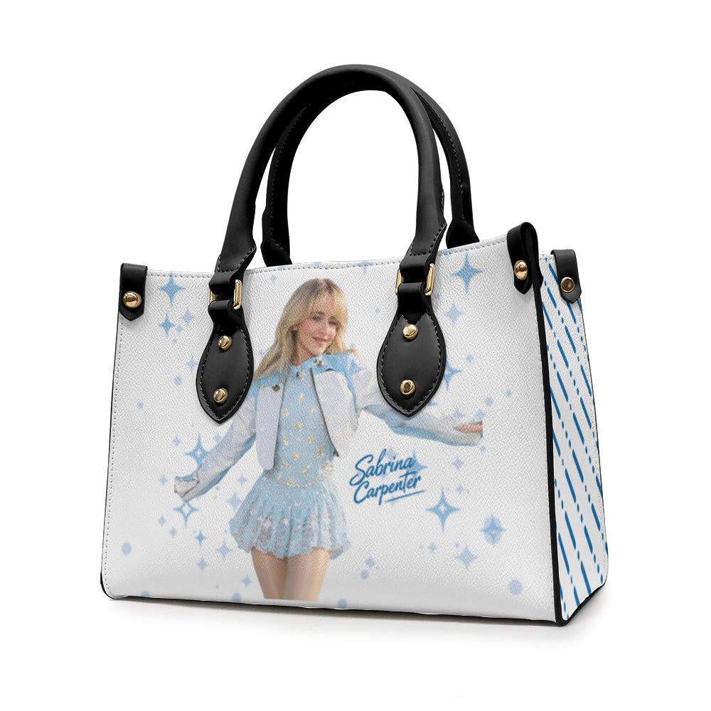 "Steal the Spotlight at Coachella with the Limited Edition V1 Leather Bag: LA Dodgers x Sabrina Carpenter!"